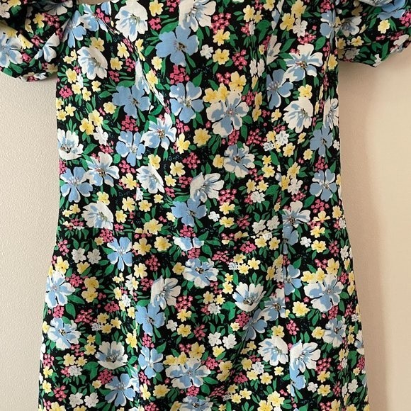 Maje Rapy Floral Off The Shoulder Mini Dress Emily in Paris Size 3 (Large) - Picture 9 of 15